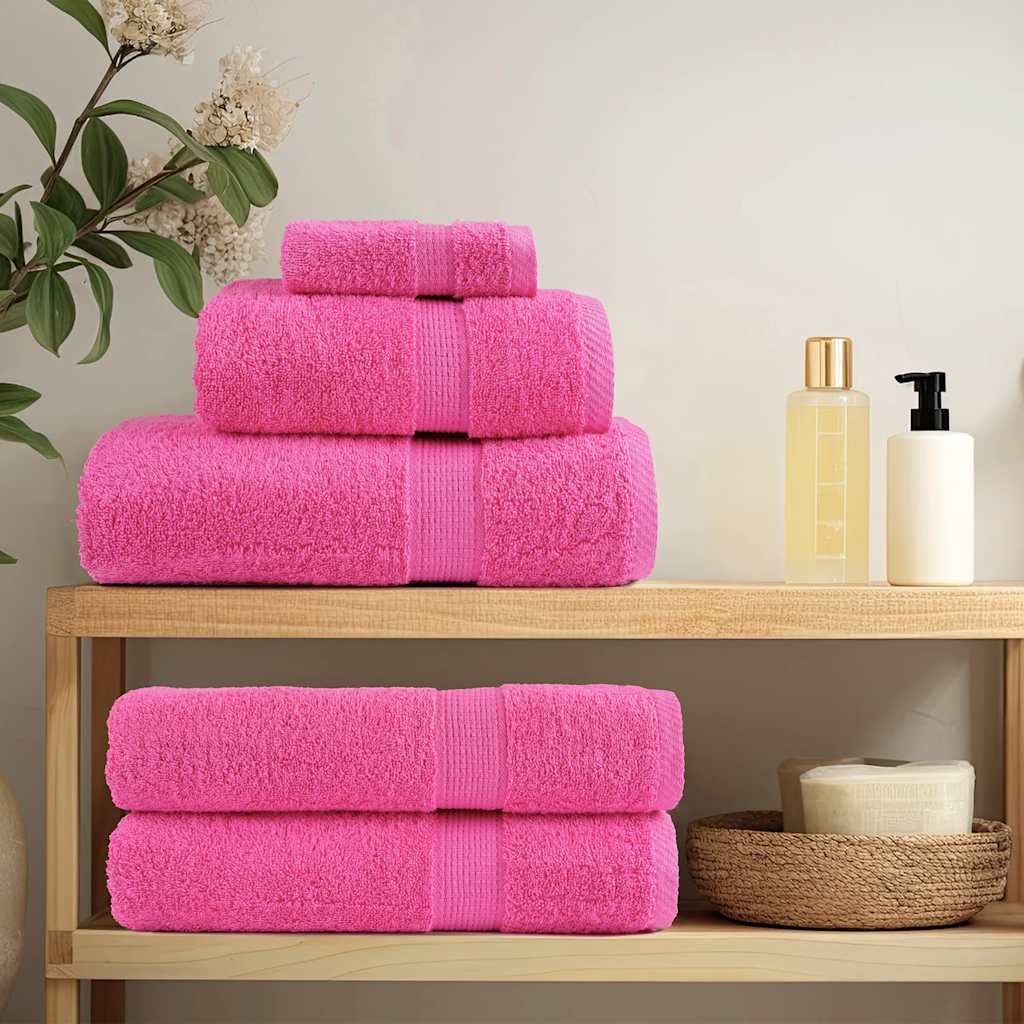 Premium Washcloths SOLUND 10 Pieces Pink 30 x 30 cm 600 g m²