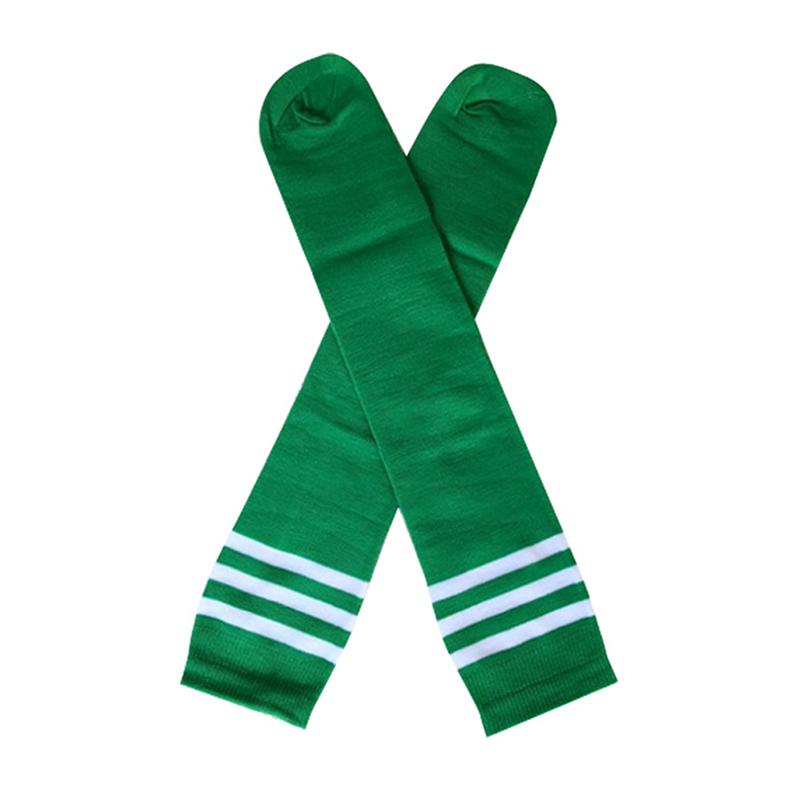 Футбольные спортивные носки длиной до колена из хлопка и спандекса, детские леггинсы, чулки для футбола