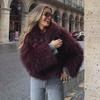 Women's 2023 Winter European & American Street Fashion Faux Fur Lapel Coat