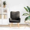 Armchair Dark Gray 63 x 67 x 94 cm Fabric and Plywood