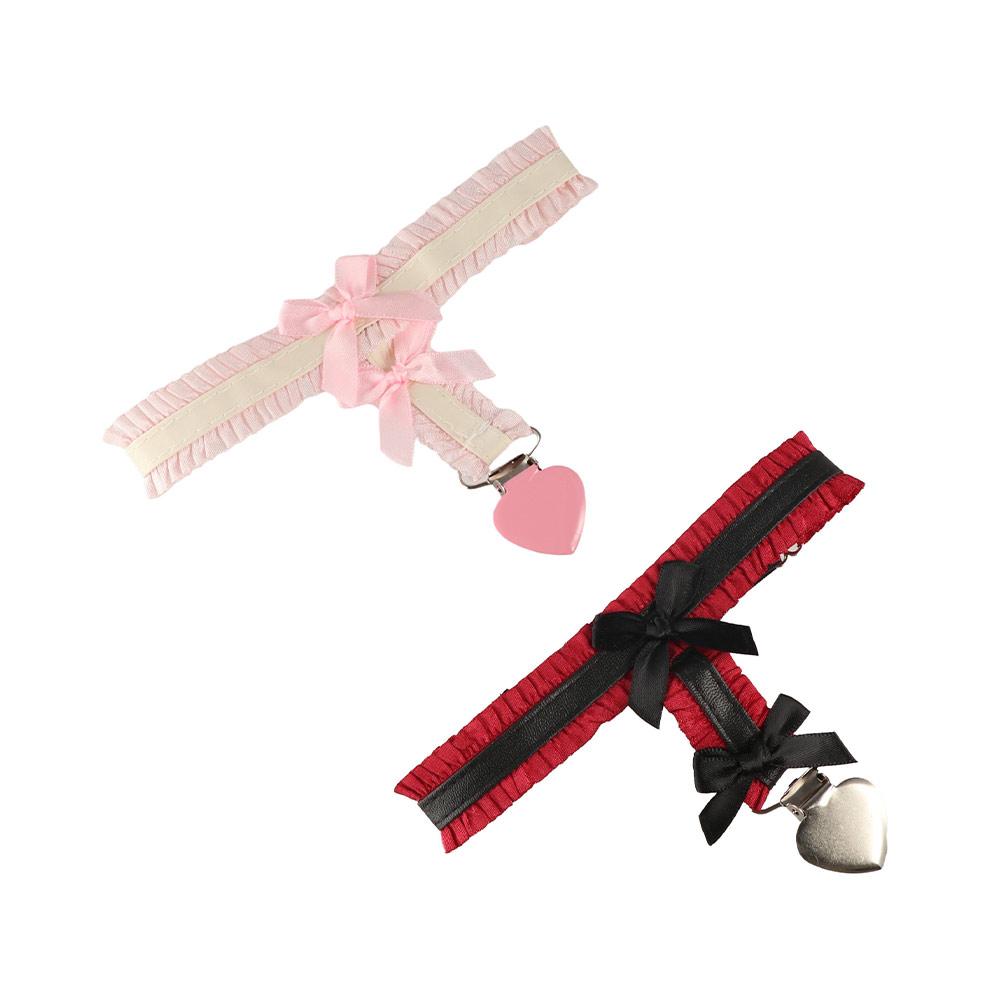 Цинковый Сплав Lolita Кольца на Ноги Эластичная Лента Кружево Эластичная Цепочка на Бедро Модные Петли на Ноги с Бантом Лето