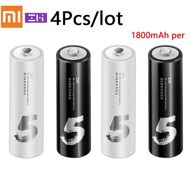 4 шт./лот XIAOMI YOUPIN ZMI ZI7 AAA 700 мАч аккумулятор ZI5 AA 1800 мАч Ni-MH аккумулятор Power Bank аккумулятор