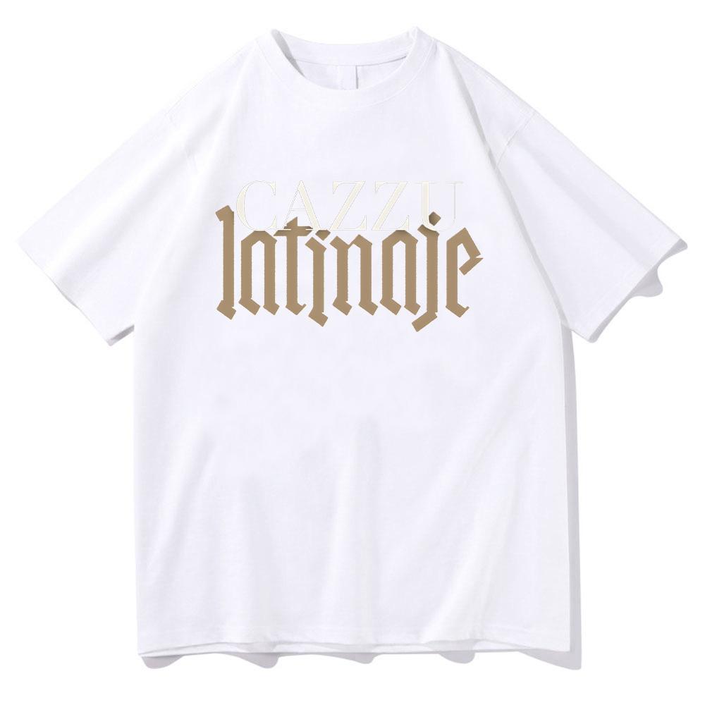 Cazzu Latinaje 2025 Album Cotton Tshirt Round Neck Summer Tshirt Casual Retro Mens Y2K Quality Comfortable Tshirt