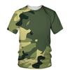 Summer Men Camo Tough Casual Outdoor Sports Clothing 3d Printed T-Shirt Jungle O Collar Short Sleeve Loose Street Plus Size Top