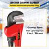 Pipe Wrench, 60 inch, Heavy Duty Cast Iron Straight Plumbing Wrench, Adjustable Plumber Tool for Sink Faucet Toilet Bowl Bathroom Kitchen Drainer