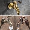 Antique Bronze Washing Machine Decorative Outdoor Faucet , Vintage Garden Bibcock Tap Wall Mounted Mop Faucet Zine Alloy