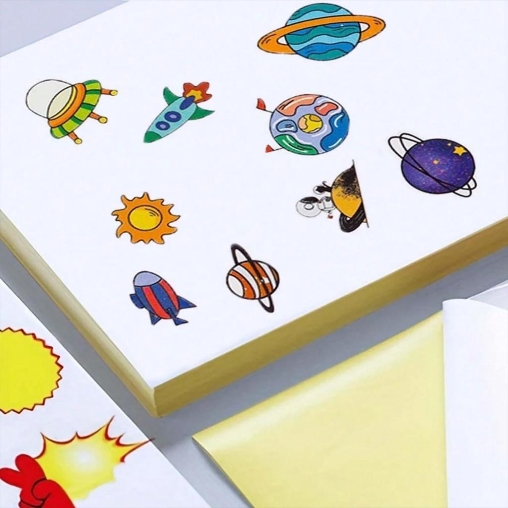 A4 белая/крафт-наклейка для печати, самоклеящаяся наклейка, матовая глянцевая бумага, лист для лазерного струйного принтера, копировального аппарата