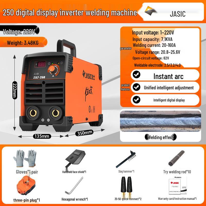 JiaShi 220V Портативный Мини-сварочный аппарат - Сварочный аппарат промышленного класса для домашнего использования