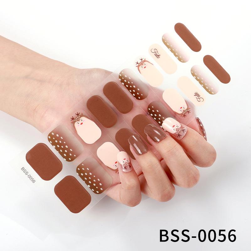 Gel Manicure Stickers Semi-cured Gel Nail Stickers Nail Polish Glue Manicure Stickers