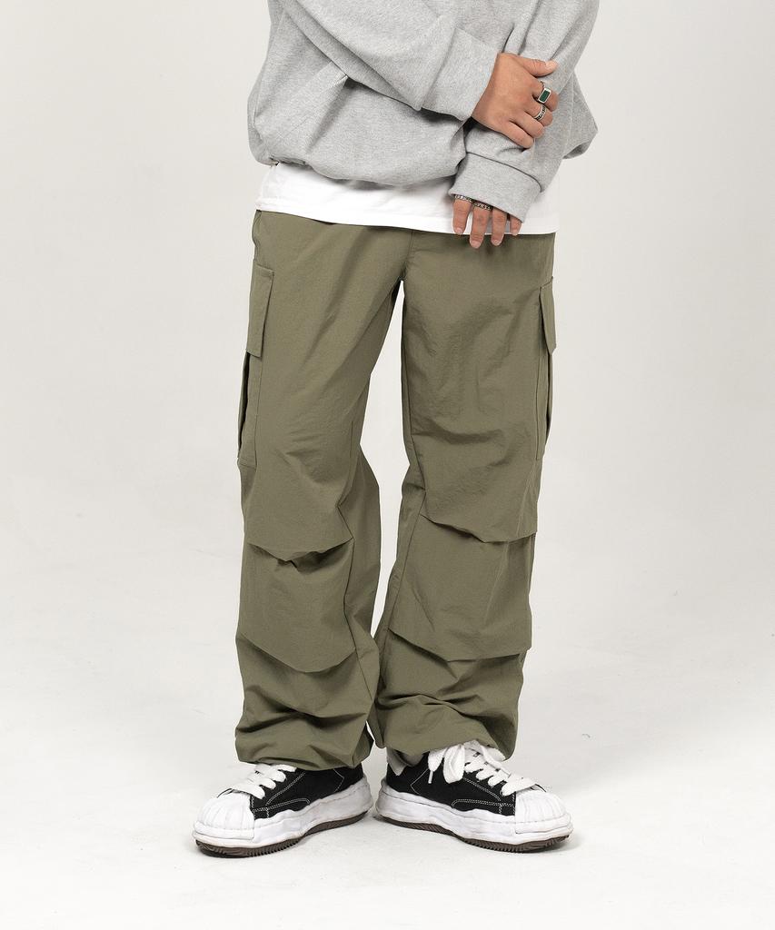 AT THE MOMENT Parachute Cargo Pants (4 Colors)