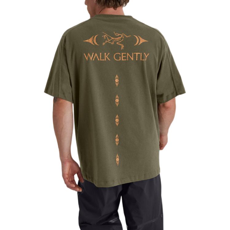 Arcteryx Walk Gently SS25 ХЛОПОК Кора кедра Футболка Унисекс X000009555