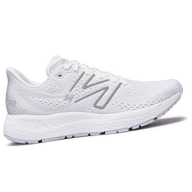 New Balance Fresh Foam X 880v13 White Silver Metallic Women Sneakers Light-Silver-Metallic Quartz-Grey W880W13