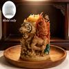 Силиконовая форма для свечи на тему тигров и декоративная для свечи и камня-диффузора