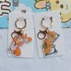 Transparent Corgi Key Chain Double-Sided Dog Pendants Backpack Decor Dog Key Ring  Handbag Pendant