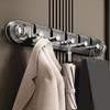 Plastic Suction Cup Door Hooks Wall Mounted Robe Coat Hangers Sundries Storage Hook  Bathroom