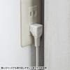 SANWA SUPPLY Сетевой фильтр с USB-зарядкой и подставкой (2-контактный, 5 розеток, 1,5 м, белый) TAP-B47UC-15W