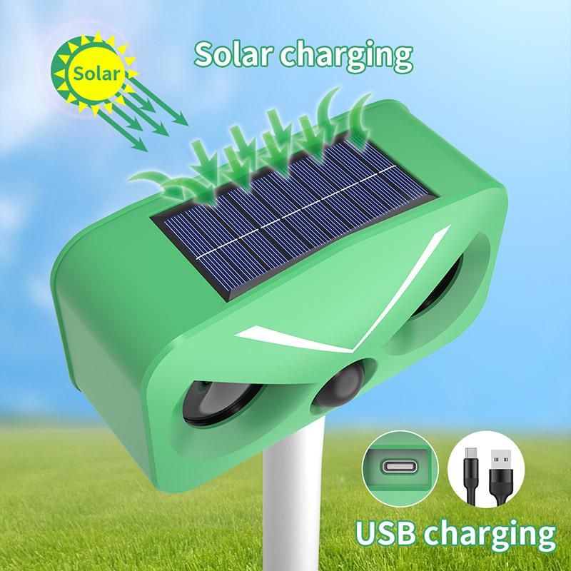 Ultrasonic Solar Animal Repeller: Multi-Purpose for Cats, Birds & Rodents