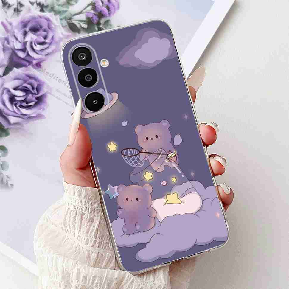 For Samsung Galaxy M16 5G Case Colorful Flower Butterfly Soft Silicone TPU Cover For Samsung m16 M16 5G 6.7" Phone Shell Bumper