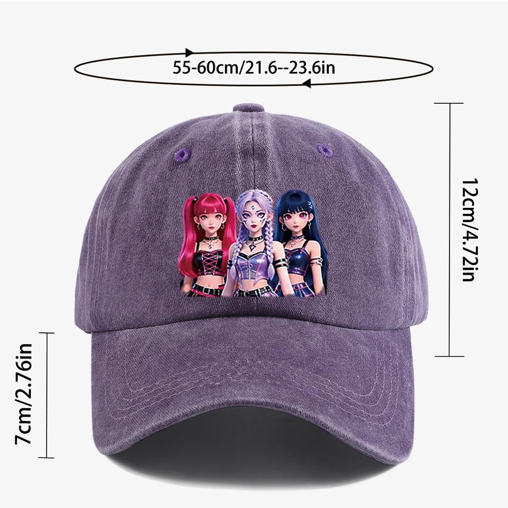 D Flat pc KPOP Group Flat Print Baseball Cap Trendy Idol Pattern SlimFit Suitable for Daily Commute Parties Street Fa