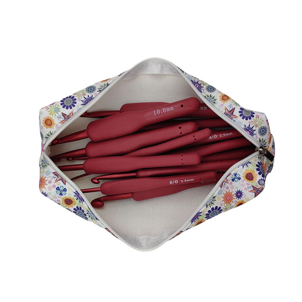 14 шт. эргономичный крючок для вязания, ткачества, рукоделия, 2,0 мм-10 мм, эргономичный крючок для начинающих любителей