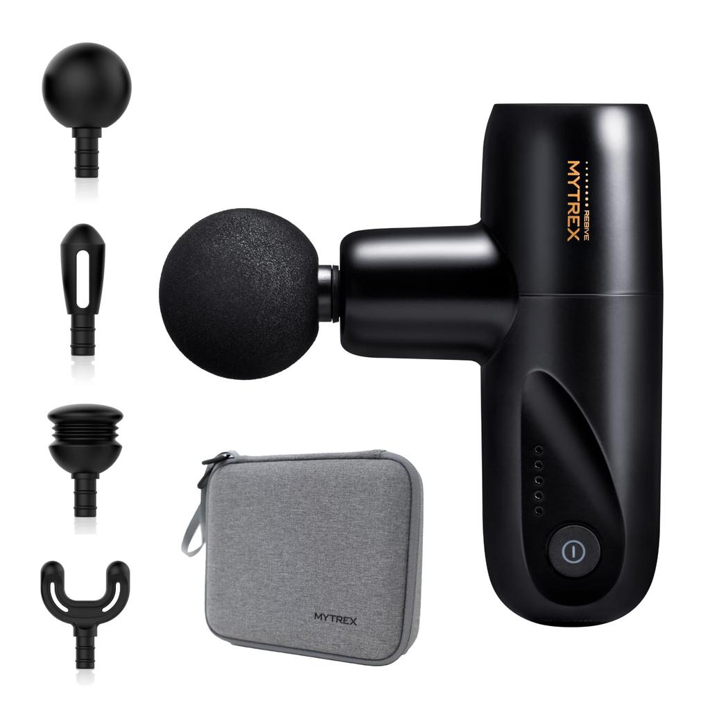 MYTREX REBIVE MINI XS Черный миофасциальный релиз пистолет Handy Gun Уход за телом Уход за лицом Мышечная релаксация Вибрация Плечи Талия Ноги Маленький Легкий
