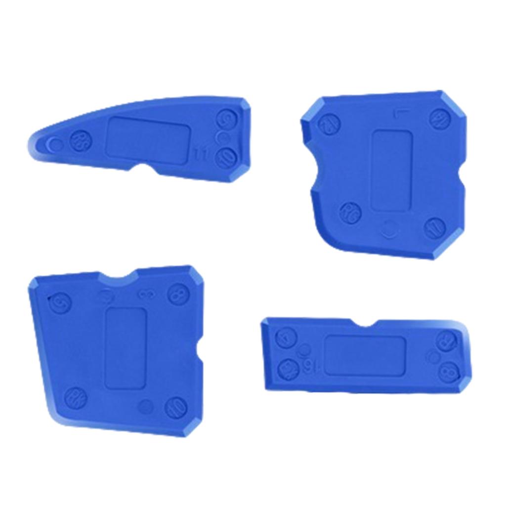4pcs Multifunctional Grout Scraper Set Suitable For Efficient Tile Seam Cleaning And Smoothing In Kitchens And Bathrooms