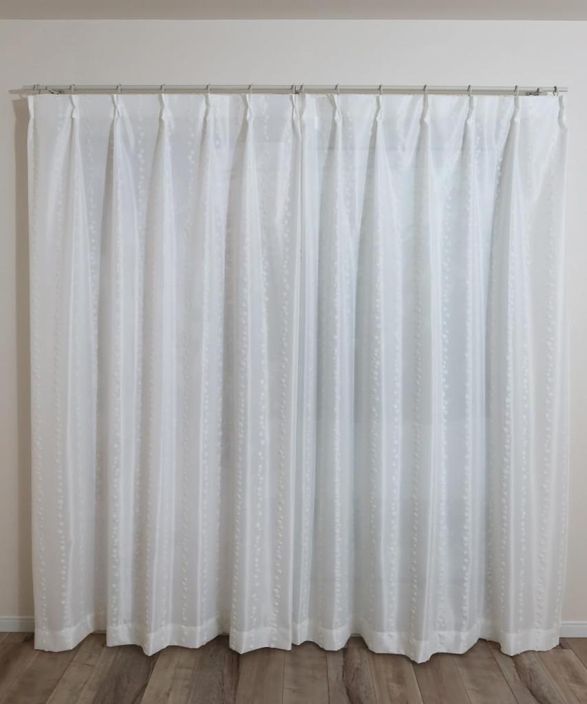 Сделано в Японии Плюшевое зеркальное кружево и горошек Ширина 100 см x 176 см Комплект из 2 штук Kaei-кружевная занавеска, Высокоэффективная, Защита от посторонних взглядов, Теплозащитная, Изолирующая,