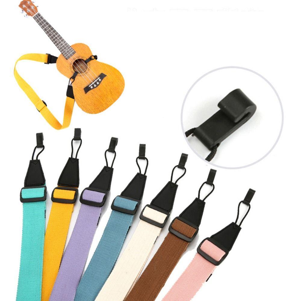 Durable Guitar Strap Adjustable Ukulele Strap Portable Guitar Shoulder Strap Guitar Accessories
