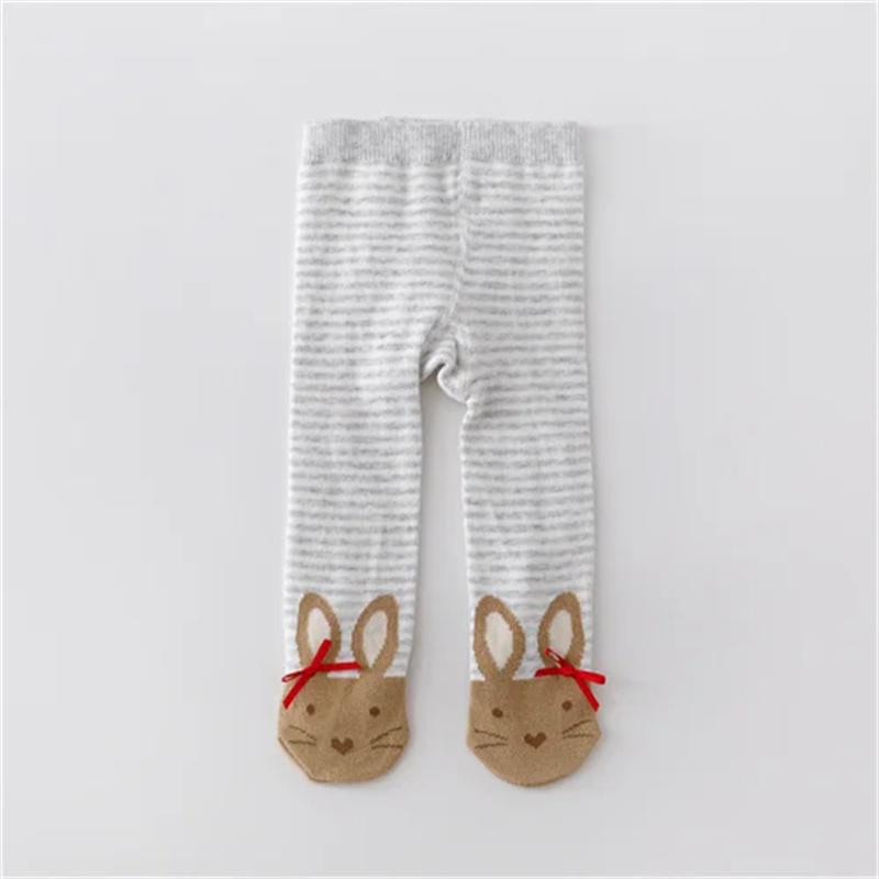 Весенние колготки для новорожденных девочек, вязаные чулки для девочек, хлопковые детские колготки для девочек, повседневные колготки для малышей 0-12 месяцев