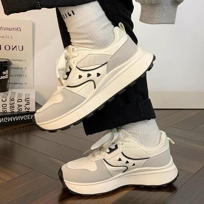 Мода Новые 2025 Весна Осень Популярная Женская Обувь Универсальная Повседневная Мягкая Подошва Толстая Подошва Летняя Вулканизированная