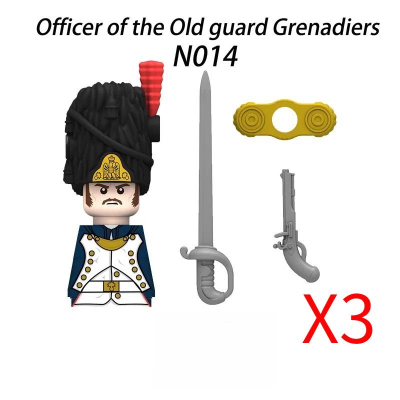 MOC Средневековый Военный Наполеоновские Войны Строительные Блоки Британская Французская Армия Пехота Кавалерия Фигурка Солдата Кирпичный Конструктор