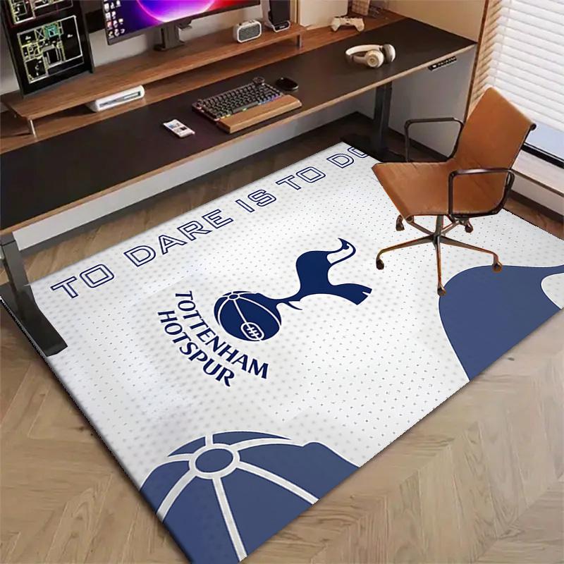 Ковер Tottenham Hotspur с принтом для спальни, гостиной, домашнего декора, нескользящий коврик, коврик для прикроватной тумбочки