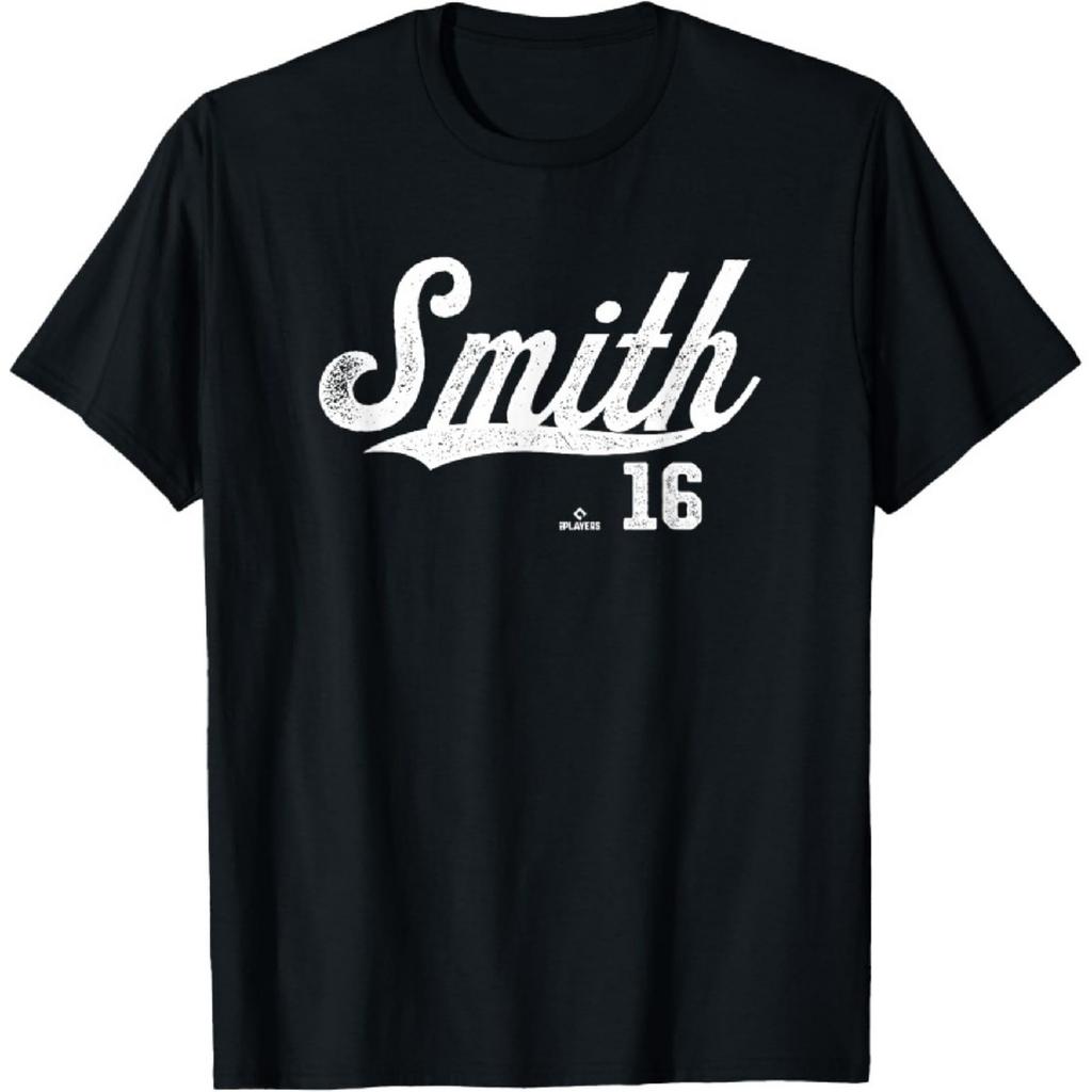 Потертая футболка Swoosh Уилл Смит Лос-Анджелес Бейсбол MLBPA
