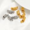 5pcs Gold Stainless Steel Chic Coil Thread Spring Charms Connectors for DIY Necklace Jewelry Making Bracelets Supplies Bulk