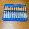 KUNLIYAOI  12Pcs Wood Carving Hand Chisel Tool Set Woodworking Professional Gouges Consruction An Carpentry Tools
