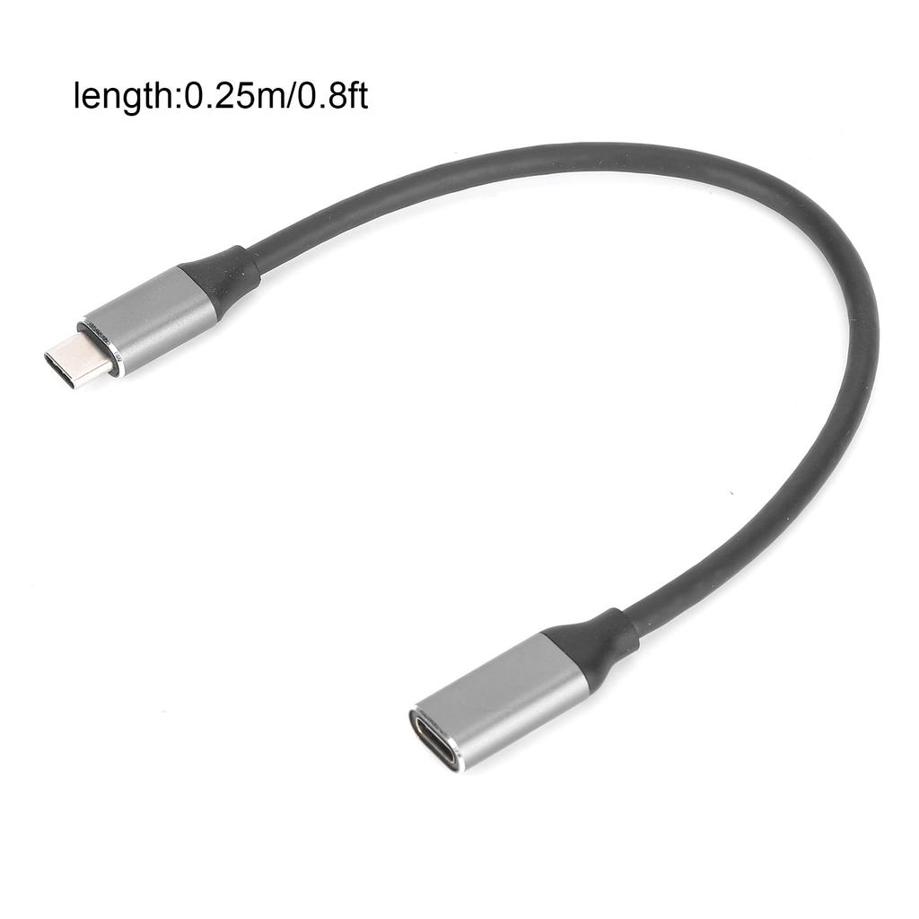 HD 4K USB 3.1 PD USB C Extension Cable Male to Female Type C Extender Cord 3A 60W