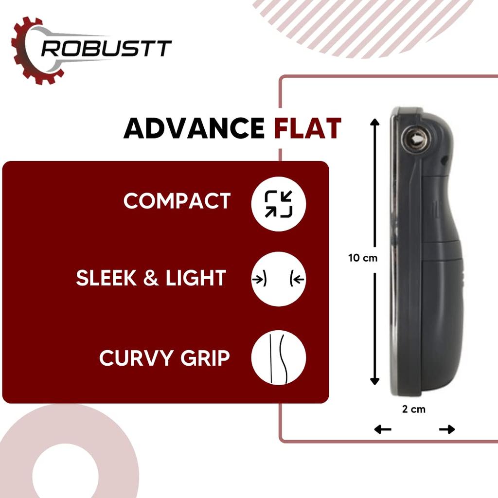 Тестер алкоголя Robustt, черный (Пакет из 1) Цифровой ЖК-дисплей, портативный алкотестер с 5 мундштуками, тестер концентрации (Модель-1)