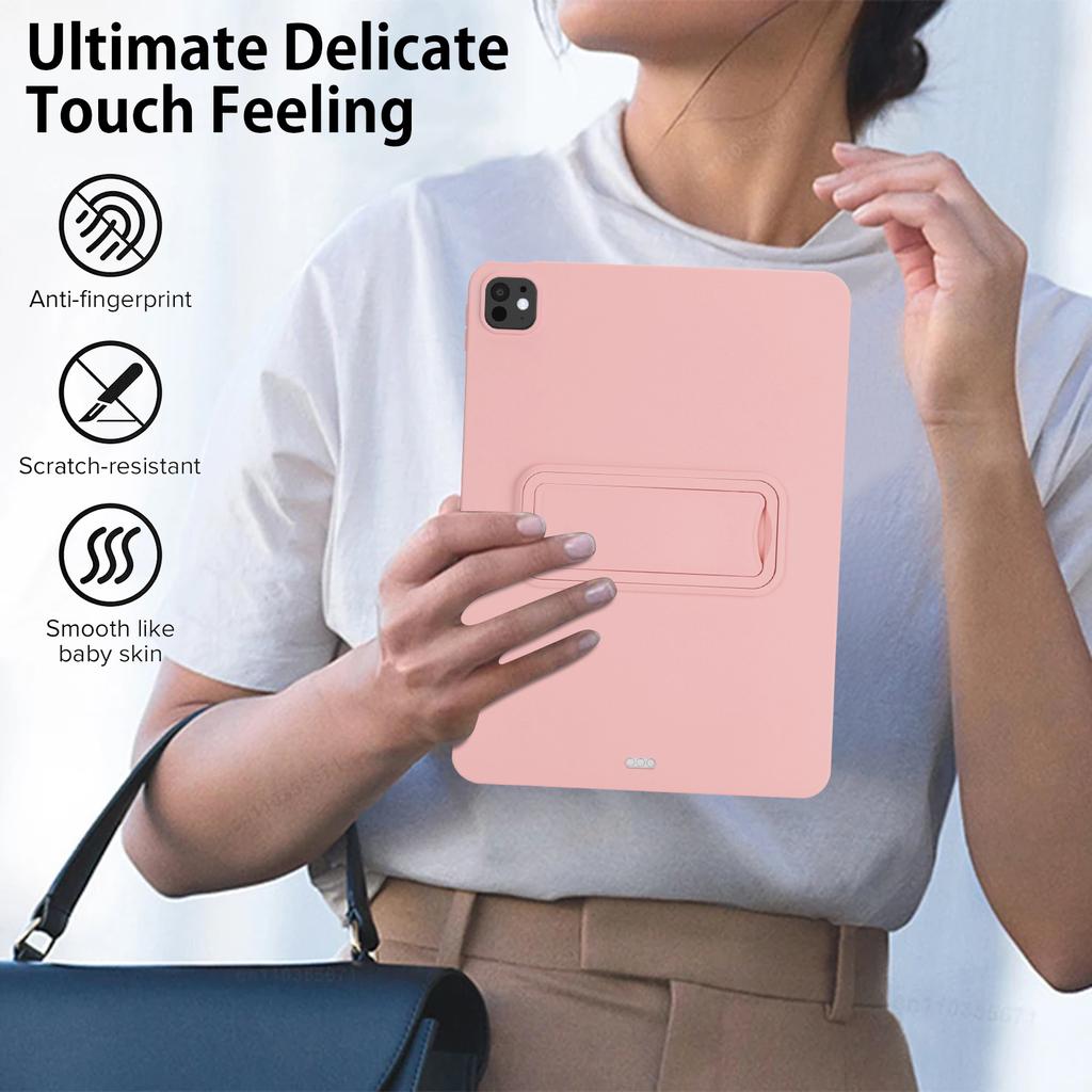 Kickstand Tablet Case for iPad Pro 11 (2022)/(2021)/(2020) TPU+PC Skin-Friendly Protective Cover