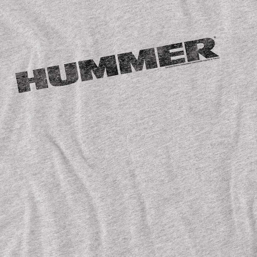 Hummer Unisex Adult Distressed Logo T-Shirt