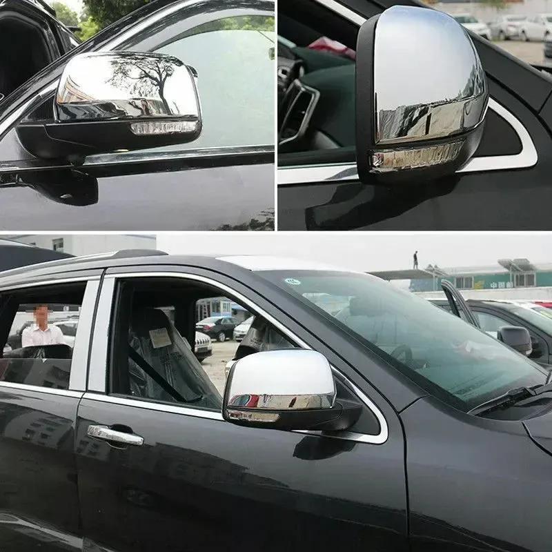 Для Jeep Grand Cherokee Dodge Durango 2011- ABS Накладка на зеркало заднего вида боковое крыло накладка на дверь автомобиля наклейка