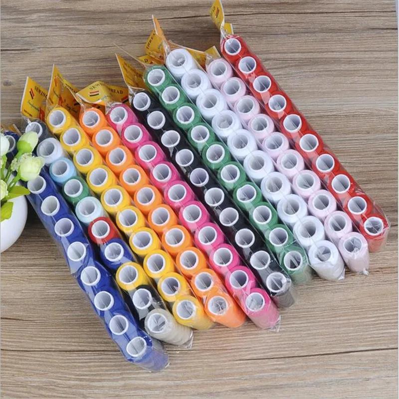 10pcs/Pack Assorted Colors Sewing Thread Polyester Thread, For Domestic DIY And Embroidery