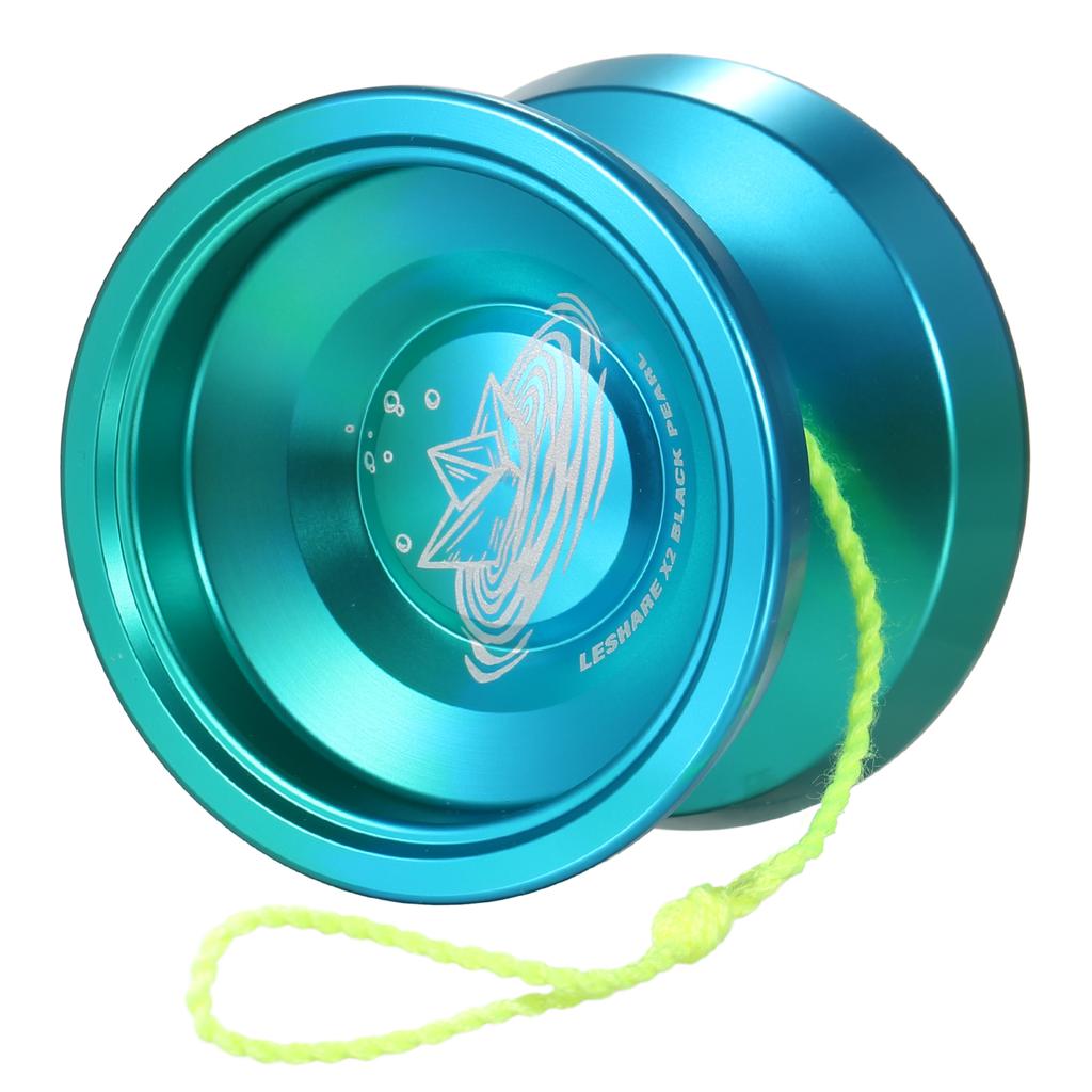 2pcs Aluminum Alloy Yoyo Ball Competitive Yoyoball with Bearing Strings Storage Case and Glove
