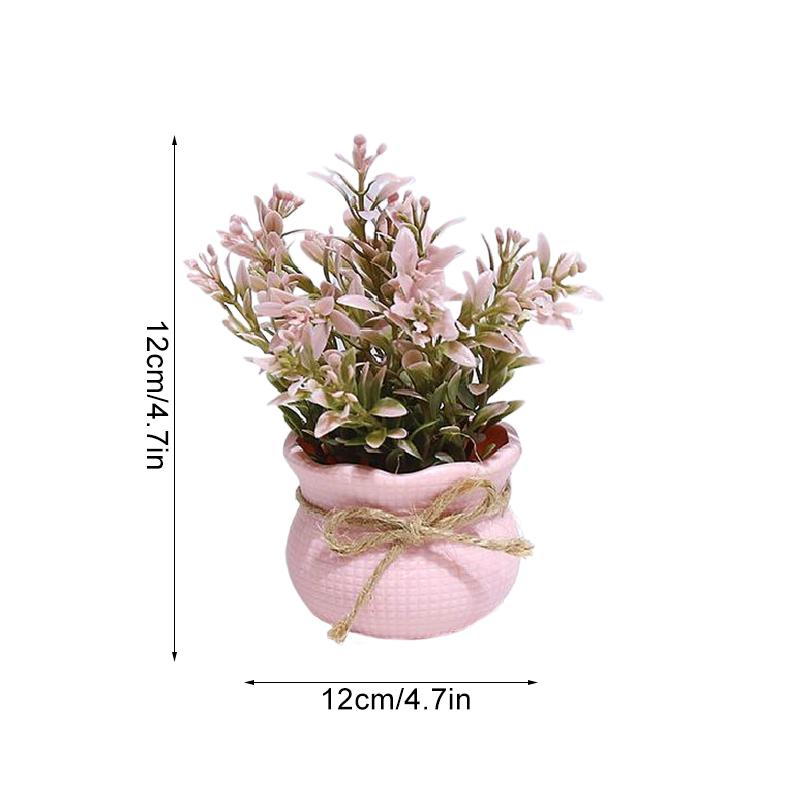 1/4 шт. Имитация горшечных растений Милый дизайн фаленопсиса Офисный декор Розовая тема Подарок Мини-вечеринка 13 см