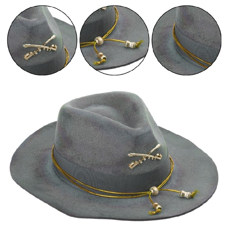 Wool Cowboy Hat Adult Costume Fedoras Hat Party Headwear Halloween Panamas Hat