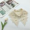 Pearl Fake Collar Lacklace Stand Beads Detachable Collar Fake Women for Party Bride Dress Decorate False Collar Nep Kraagie