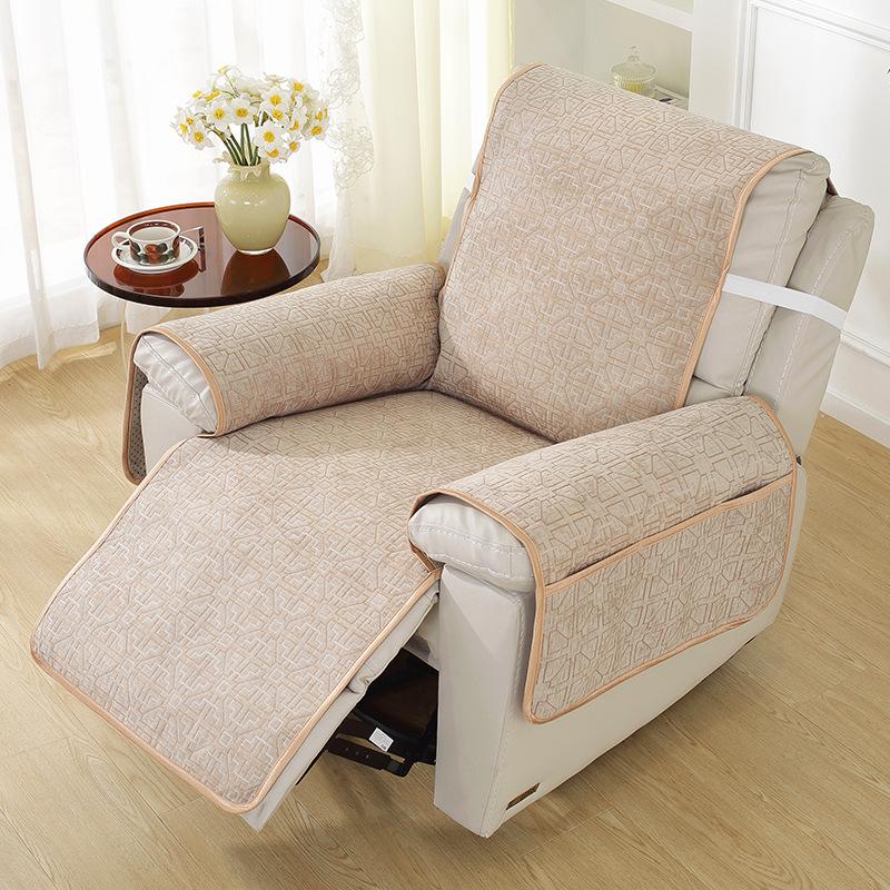 Recliner Sofa Cushion Non-Slip Chenille Jiugongge Single Manicure Integrated Cover Cloth Cover Cover