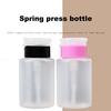 150ml Anti-Leak Nail Press Bottle Excellent Sealing PE Nail Polish Remover Alcohol Liquid Empty Container for Manicure