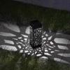 Solar Powered Hollowed Out Lawn Lights Waterproof Outdoor Decorative Light for Garden Patio Yard Courtyard Pedestrian Walkway