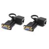 Мужской/Женский к Женскому Plug and Play VGA-удлинитель VGA к порту Ethernet RJ45 Сетевой кабель-адаптер