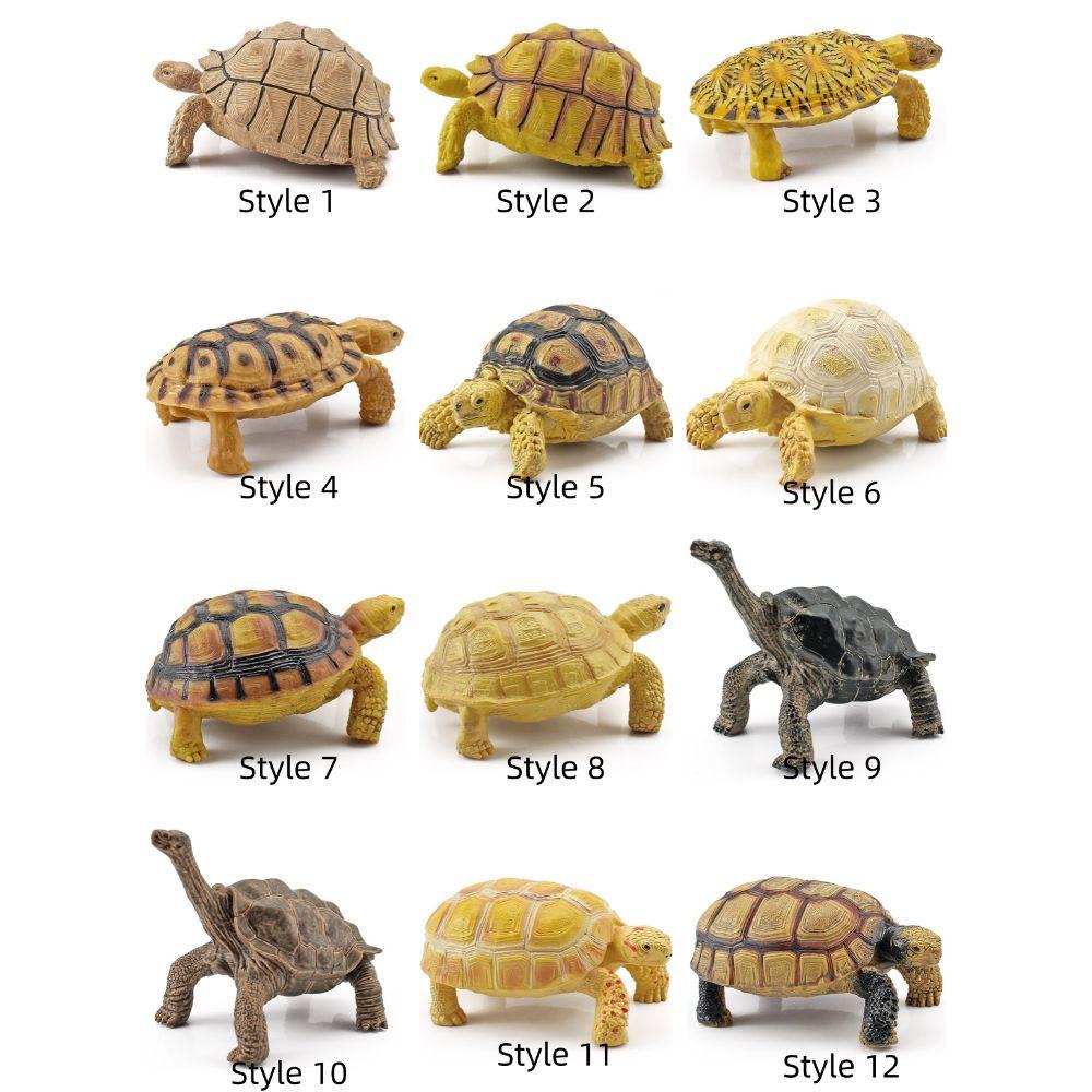 Realistic Turtle Action Figures Simulation Tortoise Animals Figurines Sea Turtle Model Collection